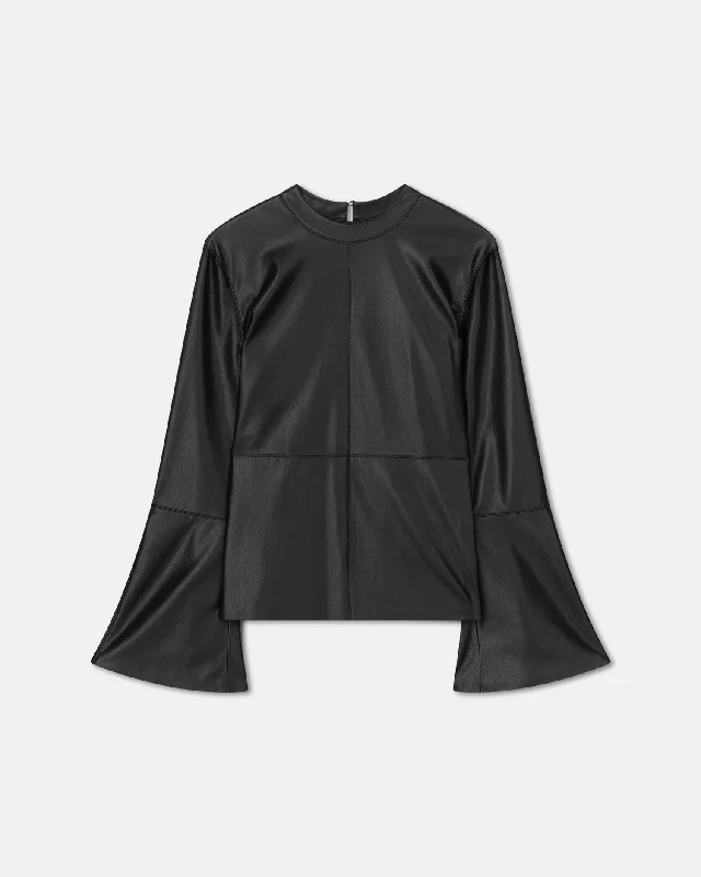 Fantastic Deals Bolda - Okobor™ Alt-Leather Top - Black