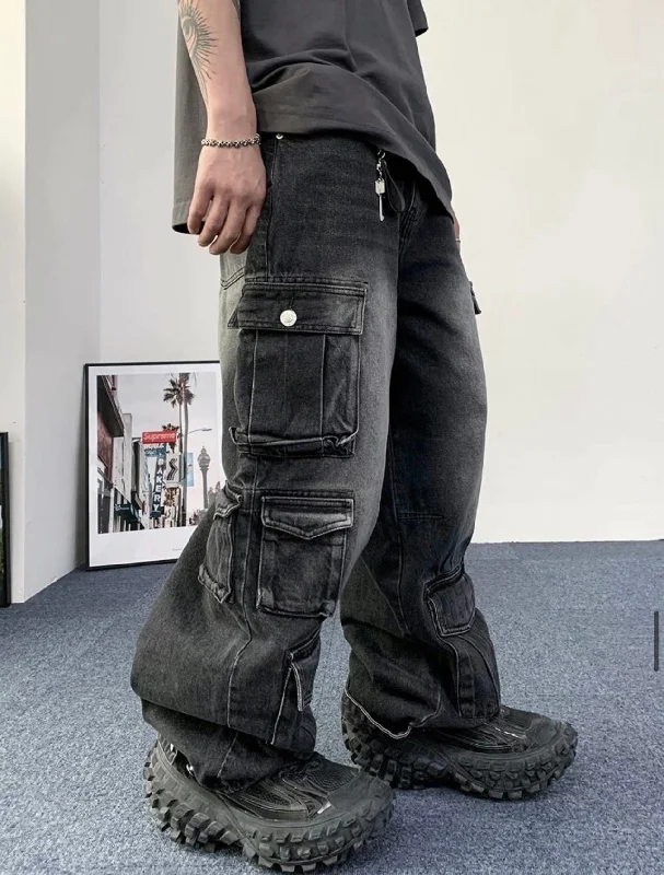 Steals and Deals [unisex] Pocket cargo denim jeans