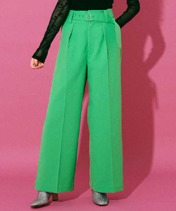 Epic Deals [SALE] Belted YOKE WIDE PANTS