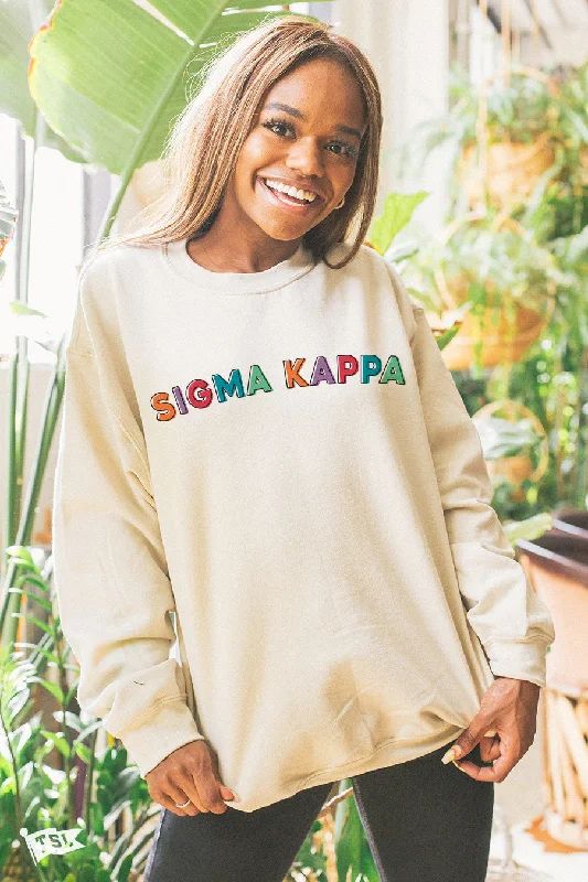 Best Seller Sigma Kappa Stencil Crewneck