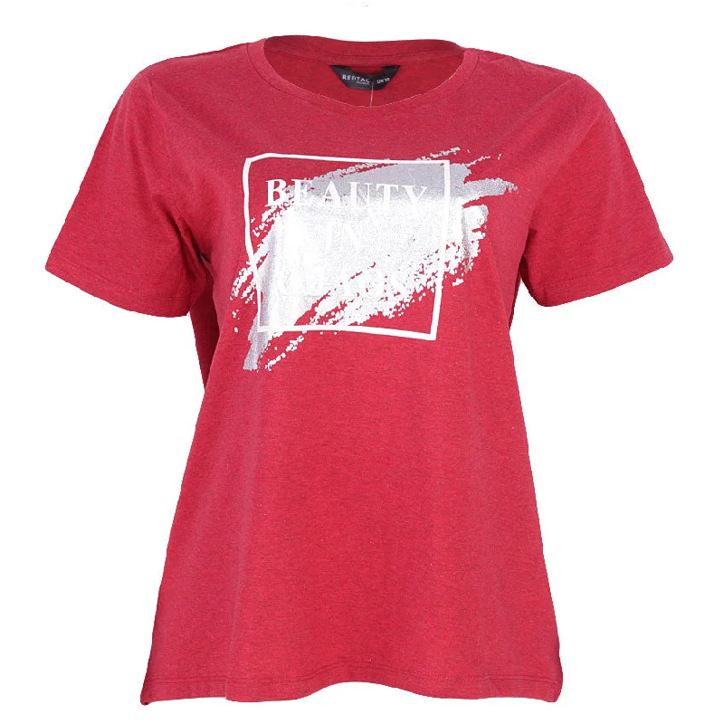 Special Price REDTAG Red Casual T-Shirt