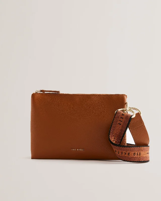 Bonus Offer Darceyy Branded Webbing Leather Crossbody Bag Brn-Choc