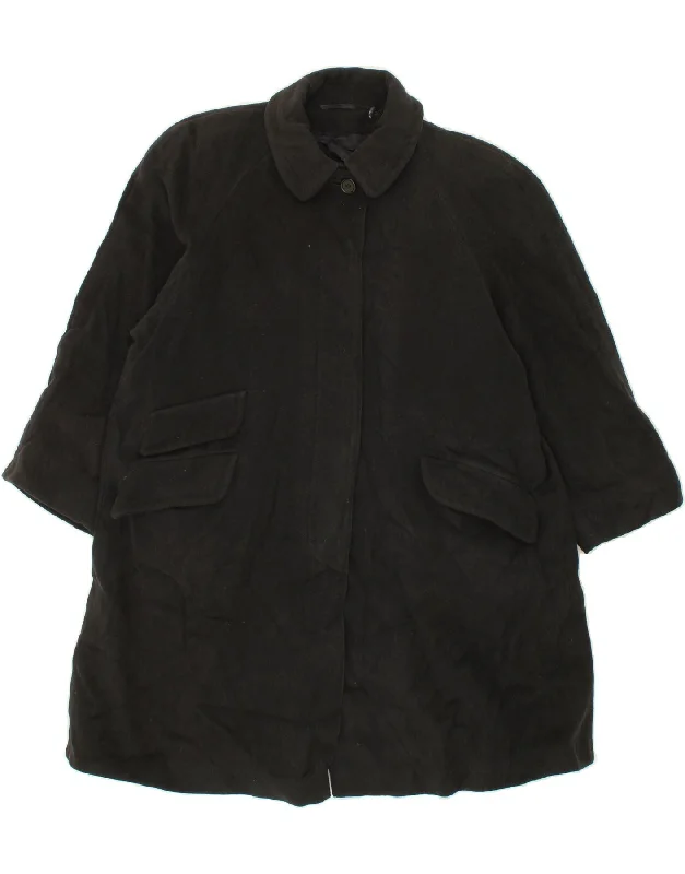 Weekend Sale: Don't Miss Out AQUASCUTUM Womens Overcoat UK 18 XL Black