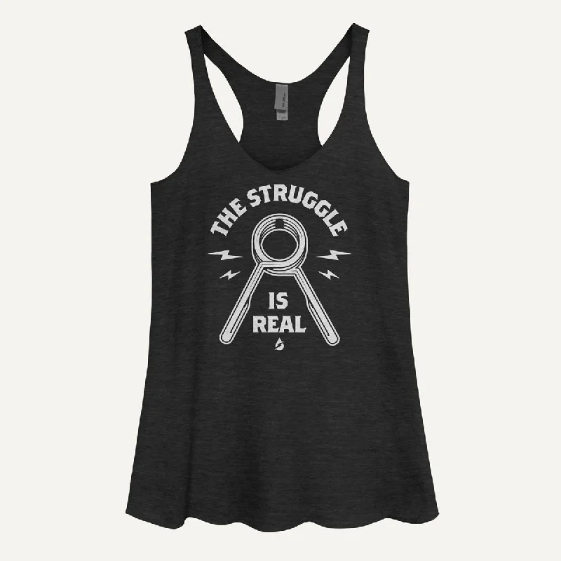 Today's Special The Struggle Is Real: Spring Collar Women's Tank Top