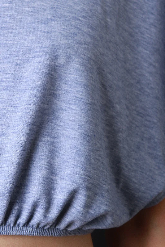 New Deals Jersey Knit Hooded Loose Crop Top