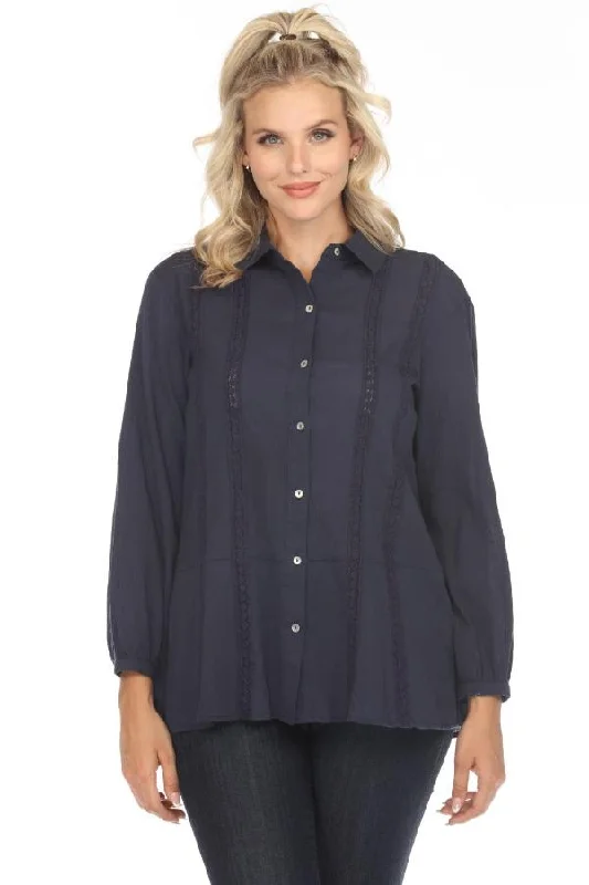 Cash Savings Johnny Was Calme Hi Low Flounce Hem Tunic Top O21061 *