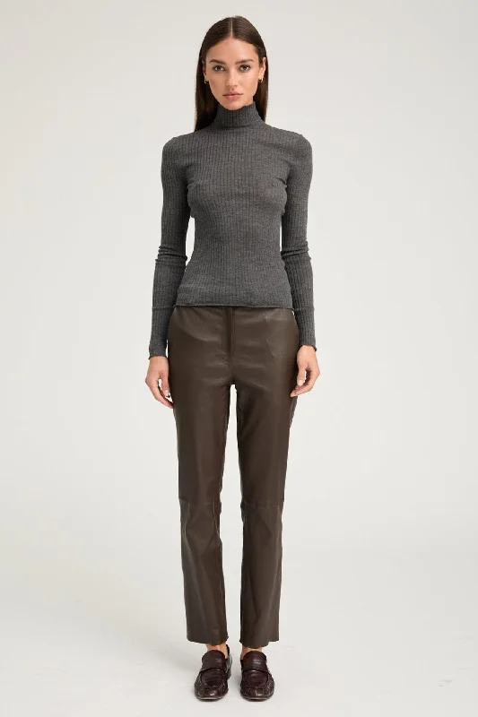 Epic Deals Americano Leather Sophia Cigarette Trousers
