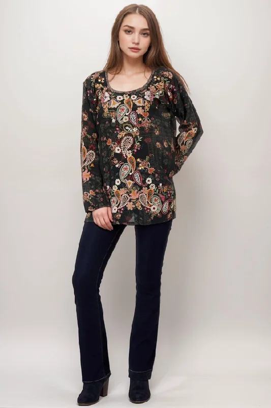 Savings Spectacular Johnny Was Biya Lori Silk Floral Blouse B12023A9
