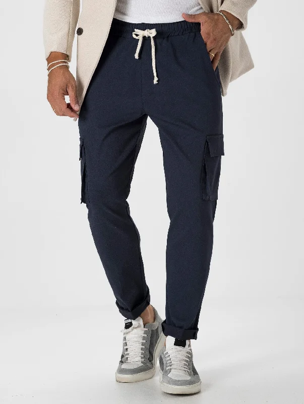 BRADFORD CARGO PANTS IN BLUE