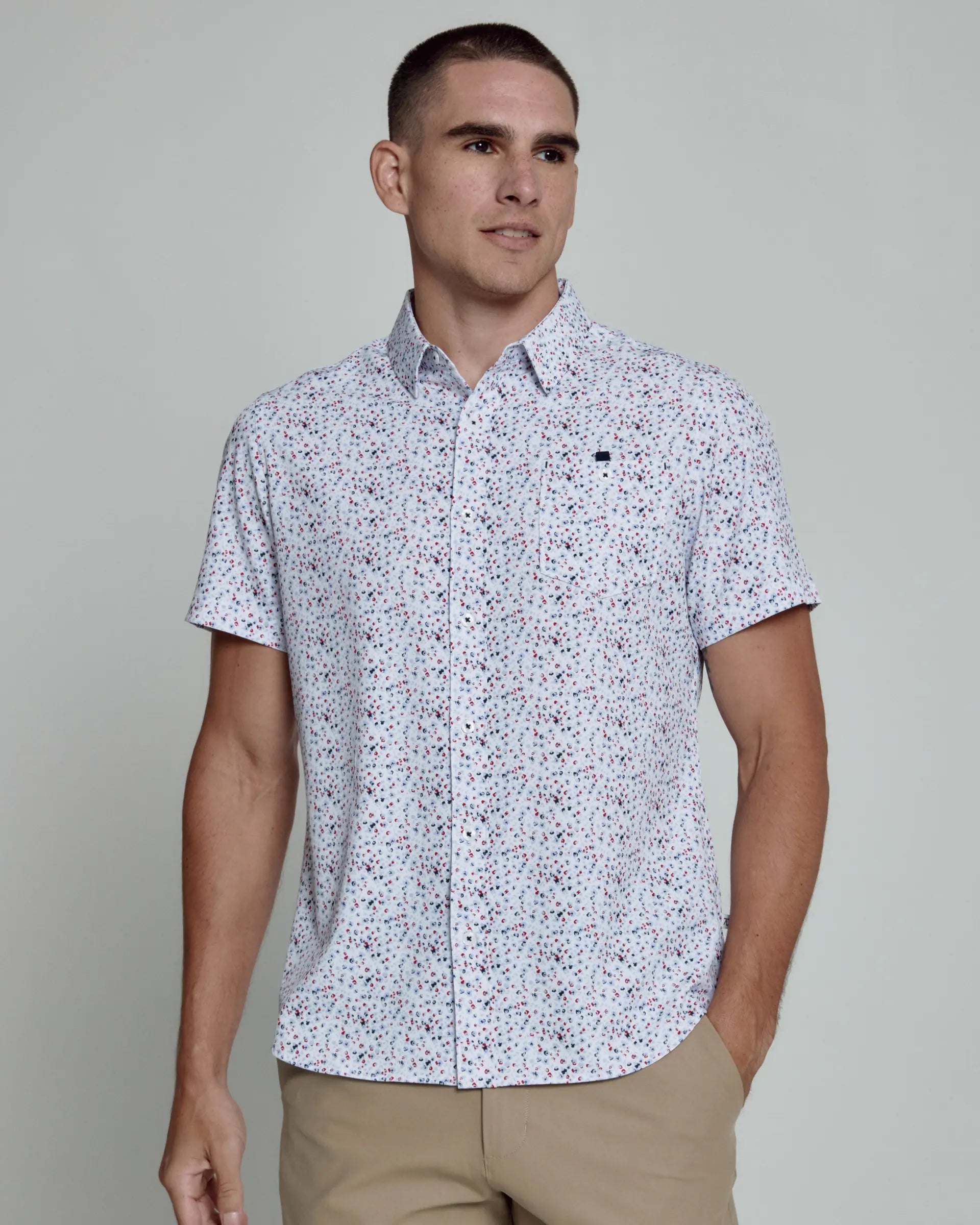 Griffin Short Sleeve Shirt | White