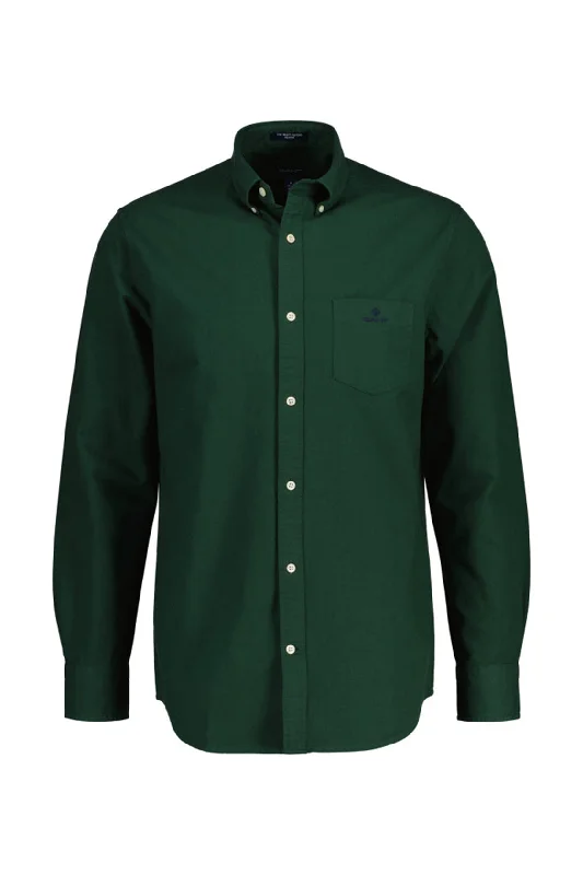 Gant D1 Reg Oxford Button Down Shirt Forest Green