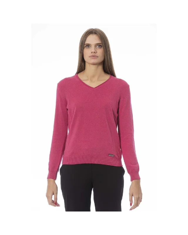 Steal Deal Baldinini Trend Women's Fuchsia Polyamide Sweater - S