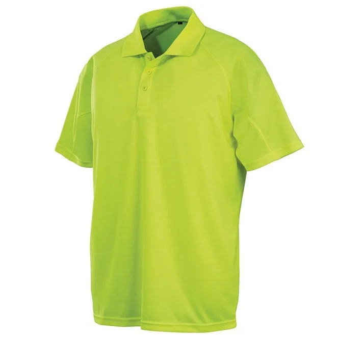 Year-End Sale Spiro Performance Aircool Polo Shirt - Flo Yellow