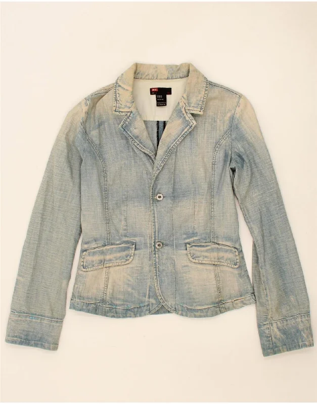 Extra Discount DIESEL Womens Denim Jacket UK 14 Large Blue Cotton