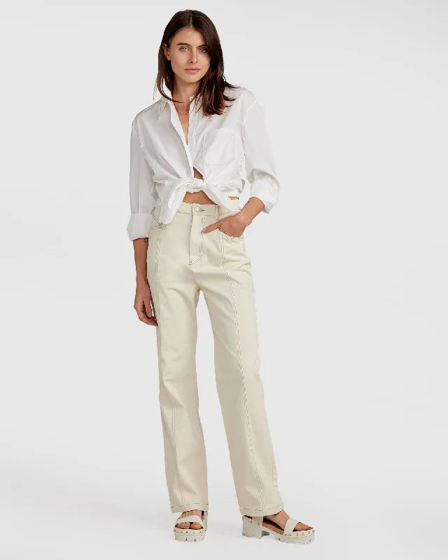 Weekend Discounts to Indulge In Obsessed Straight Leg Pant - Ivory