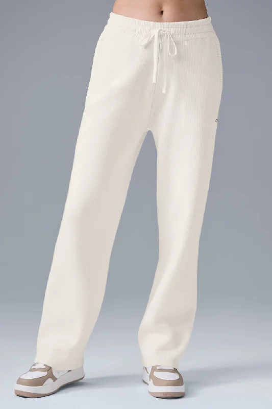 Price Rollback Scholar Straight Leg Sweatpant - Ivory