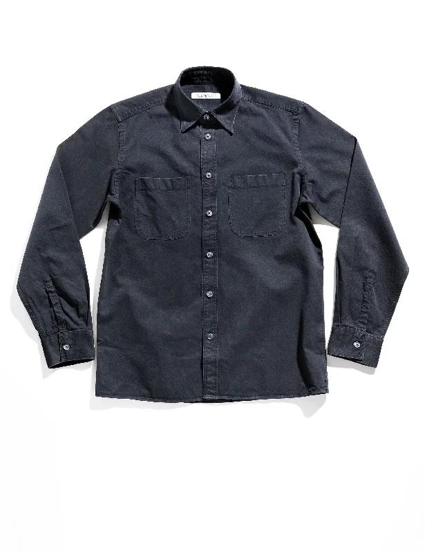 BKT16 Overshirt in Stonewashed Denim - Black