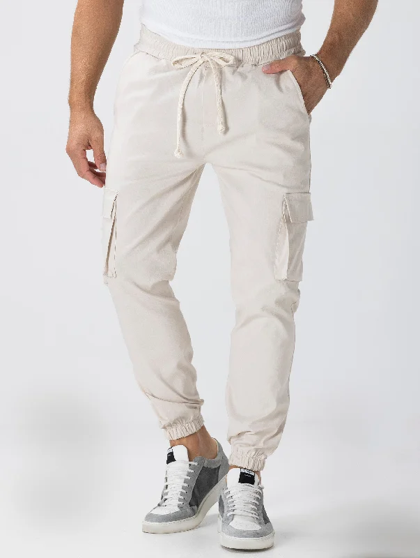 TROY CARGO PANTS IN BEIGE