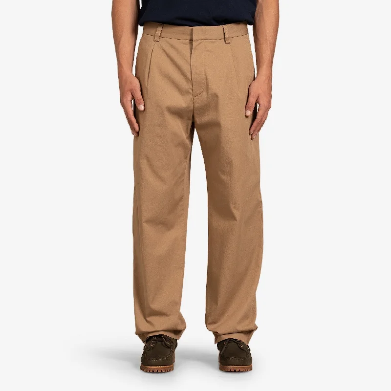 Aaren Fine Twill Trousers Khaki