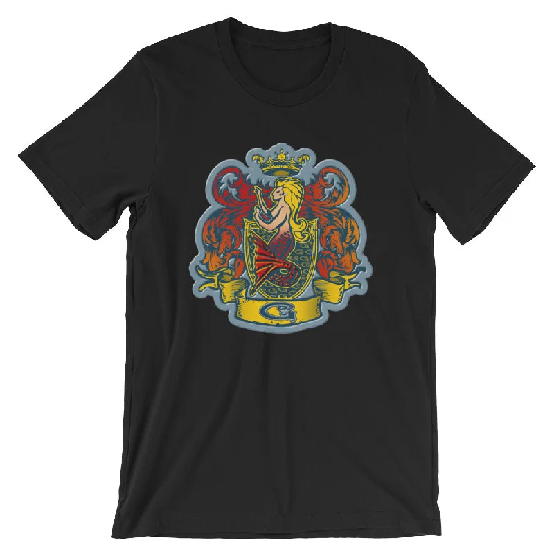 Weekend Specials to Delight Ruby Finfolk Crest T-Shirt