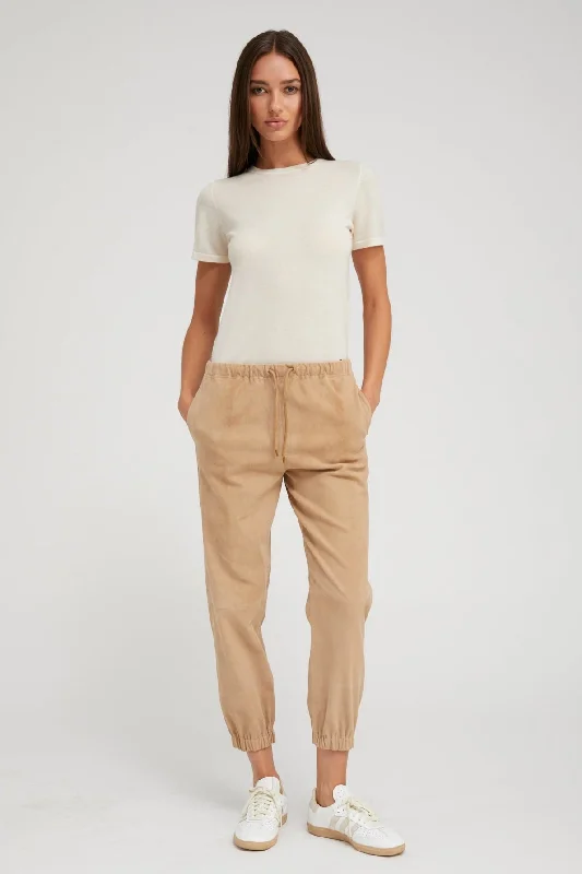 Weekend Special Sand Suede Sweatpants