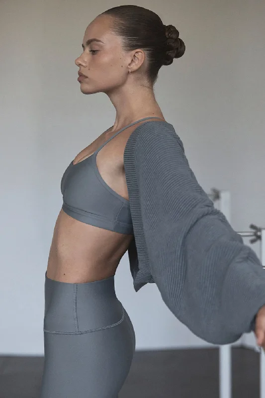 Massive Savings Denim Knit Shawl - Steel Grey/Anthracite