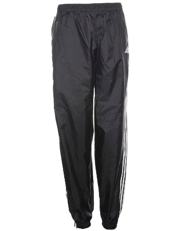 Adidas Black & White Contrast Track Pants - W27 L31