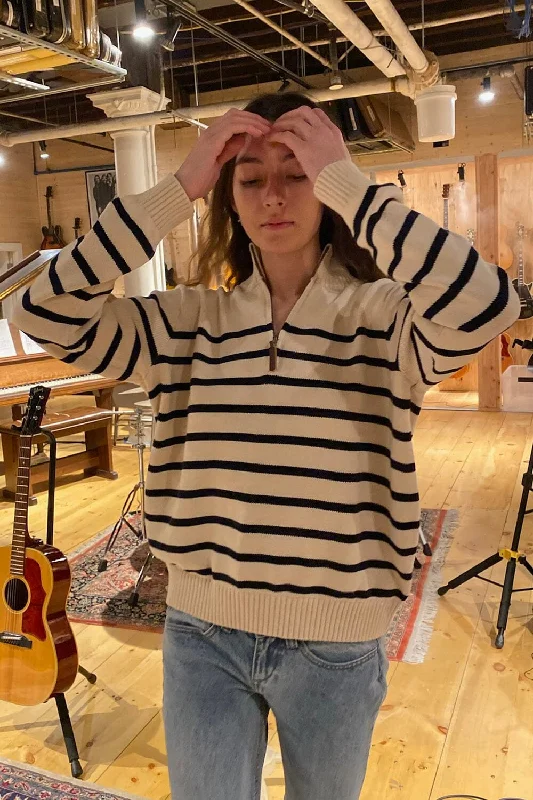 Don’t Miss Out Aleah Cotton Stripe Sweater