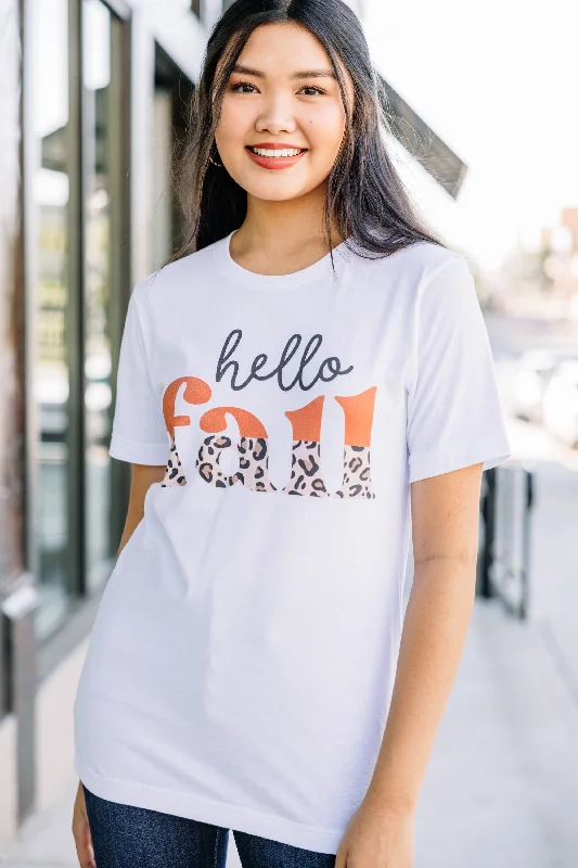 Today’s Deal Hello Fall White Graphic Tee