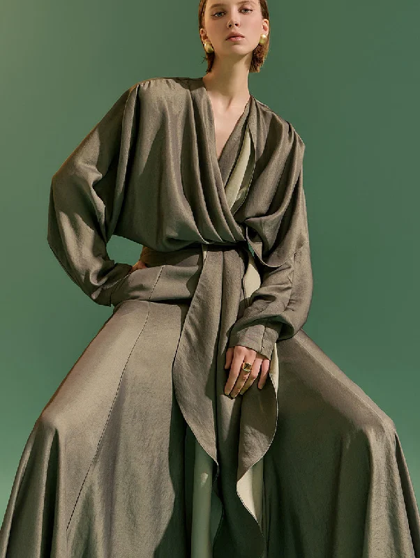 Limited Availability B9165 Draped Wrap Blouse