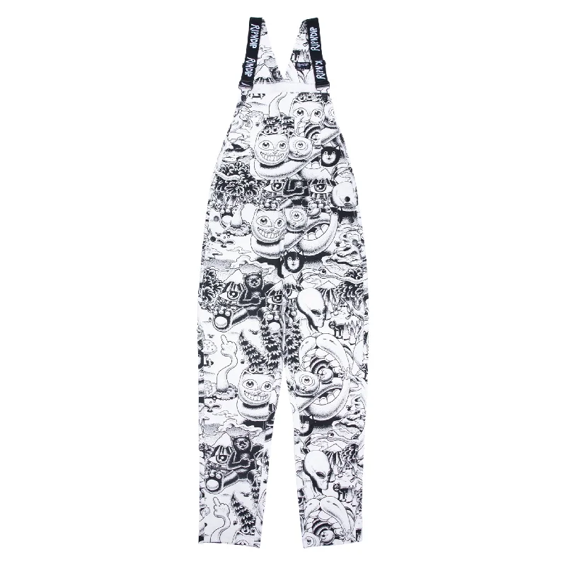 Dark Twisted Fantasy Overalls (Black/White)