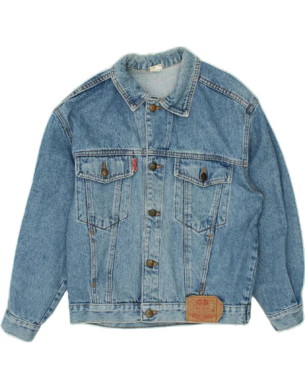 Bonus Offer CASUCCI Womens Oversized Denim Jacket IT 40 Small Blue Cotton