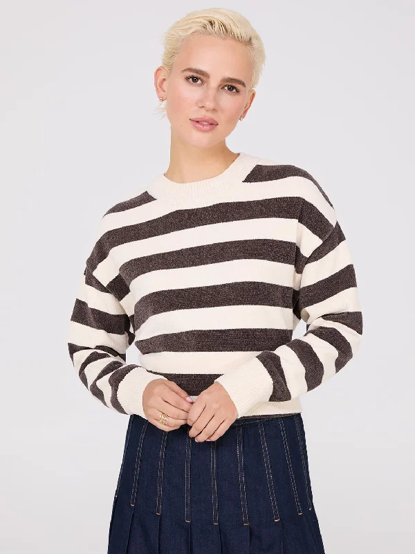 Weekend Specials You Can't Miss Striped Chenille Sweater
