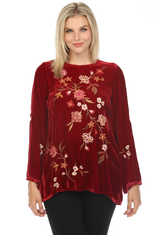 Weekend Savings Extravaganza Johnny Was JWLA Quinn Velvet Kimono Sleeve Tunic Top Boho Chic J26823-O