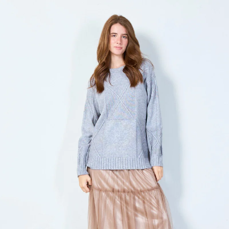 Celebrate the Weekend with Discounts Geometric pattern crewneck sweater wholesale