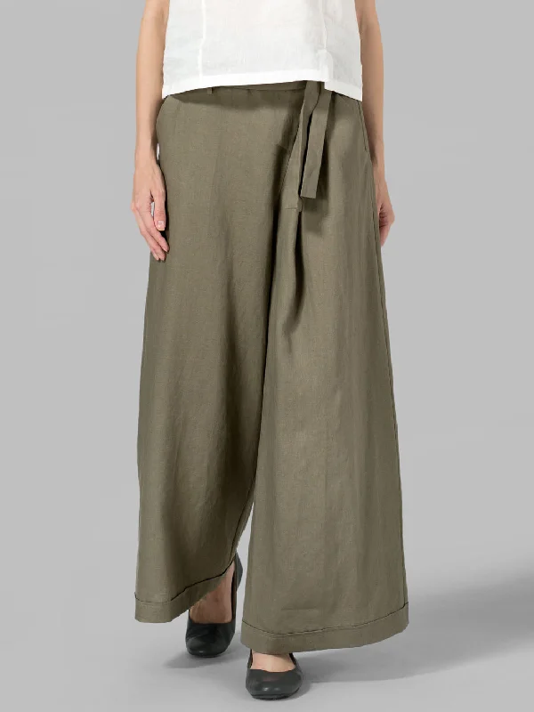 Final Clearance Cotton Linen Wide Leg Long Pants