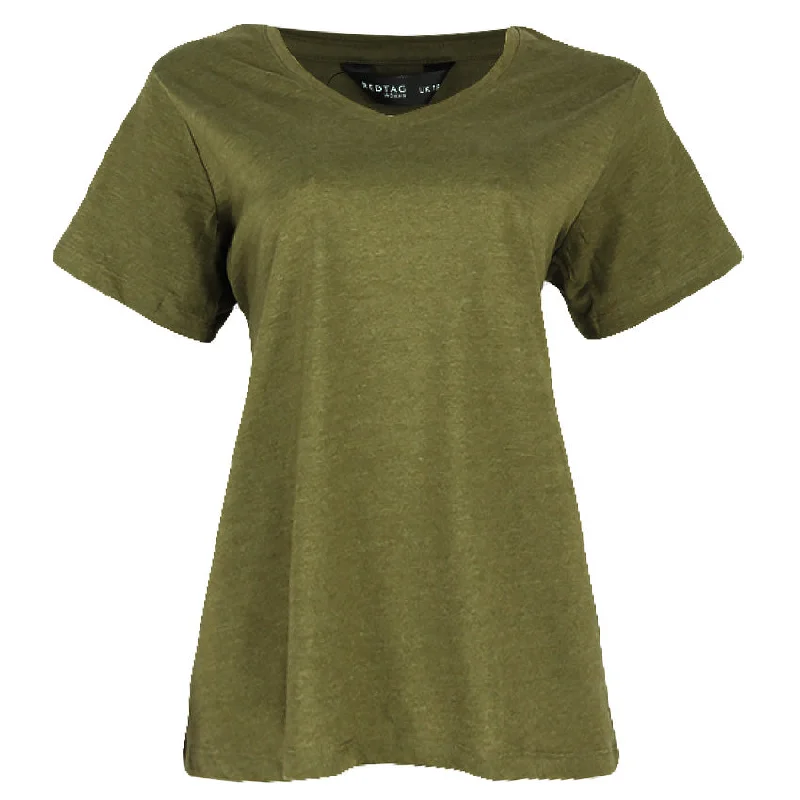 Hurry In REDTAG Pale Green Casual T-Shirt