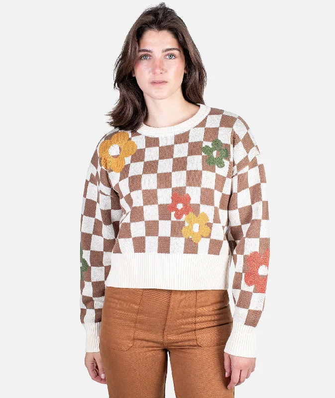 Shop and Save Crescent Sweater - Tan