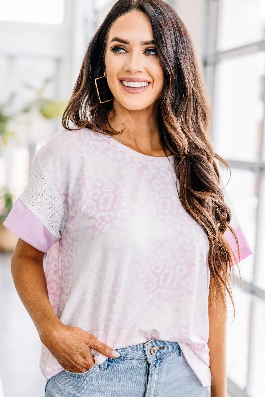 Midnight Madness Can't Leave Pink Leopard Top