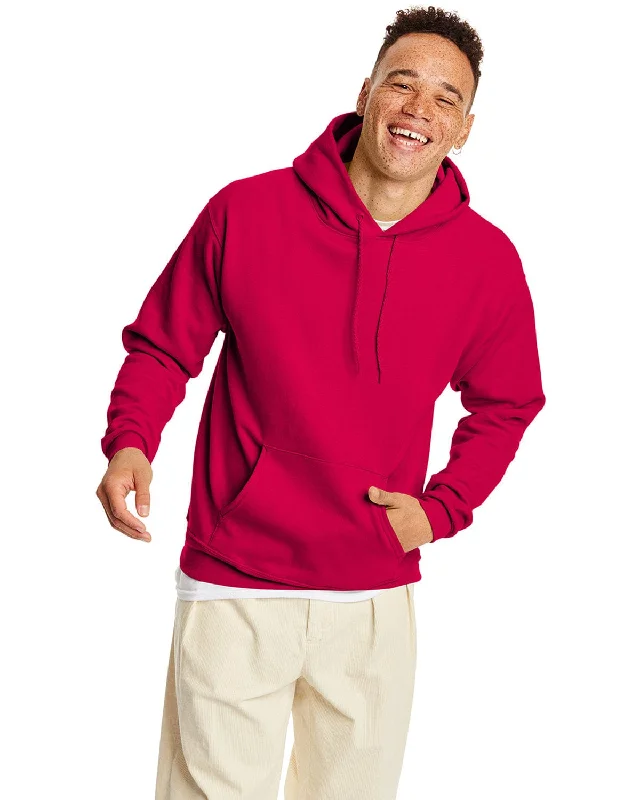 Hanes 50/50 Hoodie Sweatshirt | Athletic Crimson