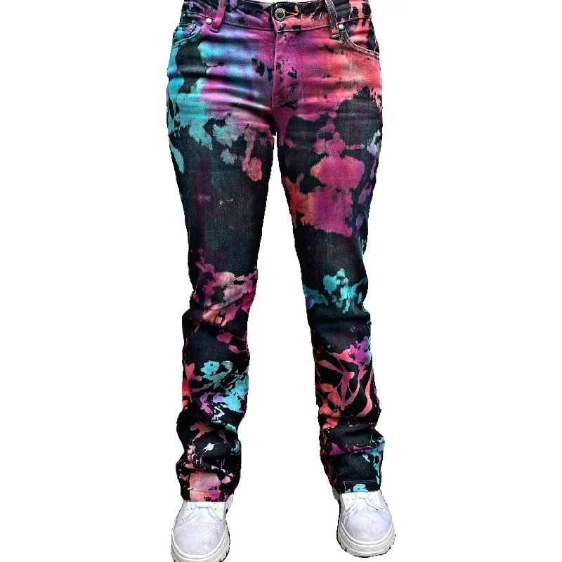 Splash Tie Dye Denim Pants