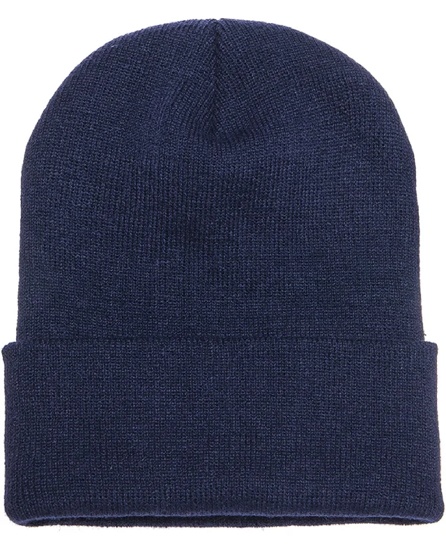 Yupoong Cuffed Knit Cap | Navy