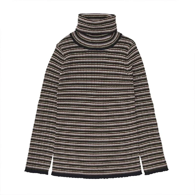 Deal of the Day Rollneck Sweater - Multi Stripe