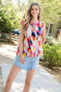 Weekend Bargains to Enjoy Multicolor Top