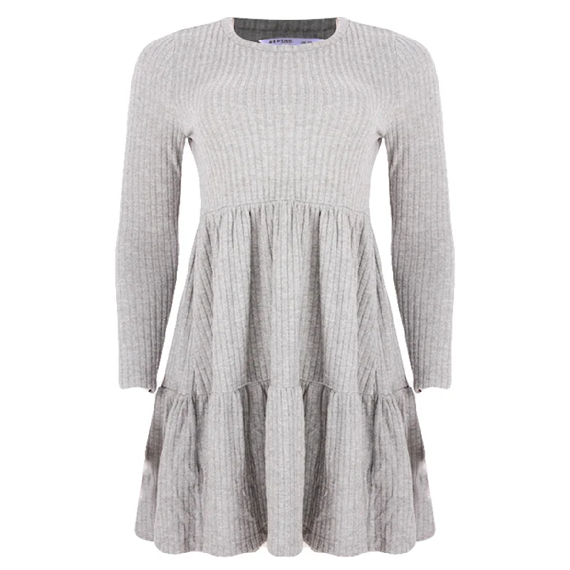 Limited Quantity REDTAG Women's Mid-Grey Casual Dresses