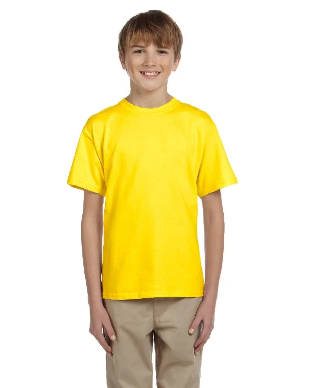 Hanes Youth Heavyweight 50/50 T-Shirts | Yellow