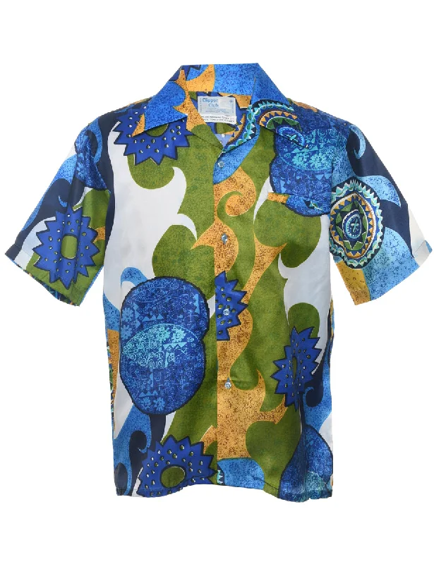 Abstract Design Patterned Multi-Colour Shirt - M