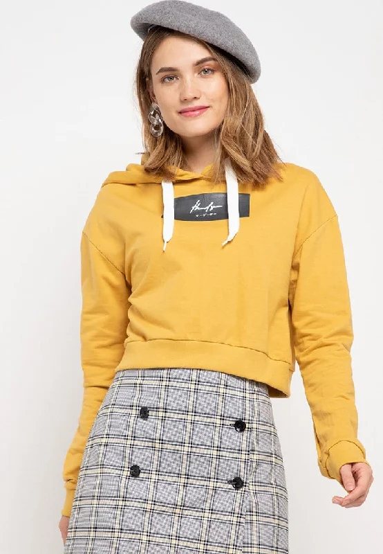 Weekend Extravaganza: Shop Now LMP011 pbch crop hoodie thdy sign rectangle mustard