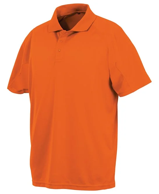 Weekend Wonders Await! Spiro Performance Aircool Polo Shirt - Flo Orange