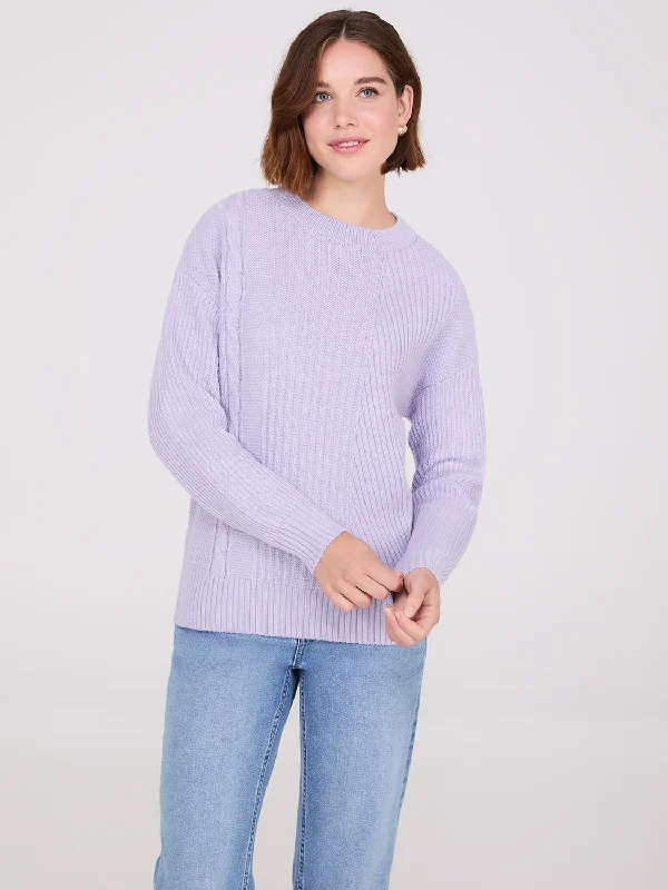 Deep Savings Multi Stitch Crew Neck Sweater